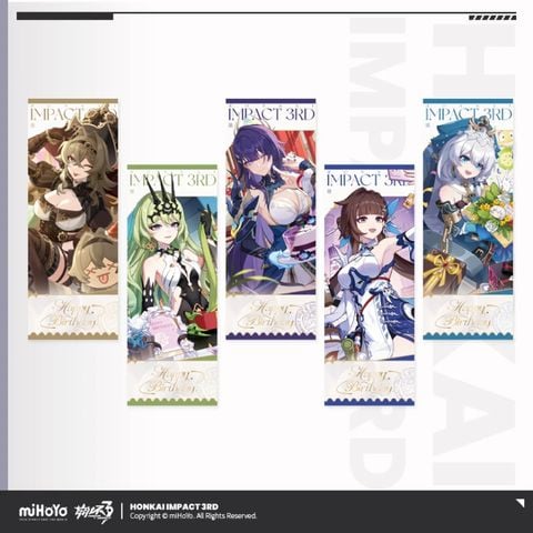  Bộ vé hologram Chúc Mừng Sinh Nhật năm 2026 - Honkai Impact 3 