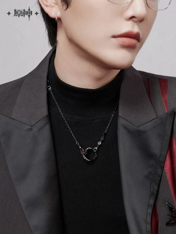  Bộ phụ kiện vòng cổ và nhẫn chủ đề Arlecchino - Genshin Impact 