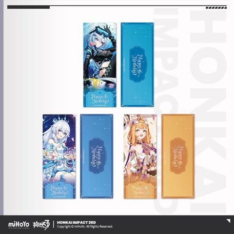  Bộ vé hologram Chúc Mừng Sinh Nhật năm 2025 - Honkai Impact 3 