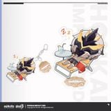  Standee mini 13 Anh Kiệt Trục Hỏa dòng Gachapon Paradise - Honkai Impact 3 