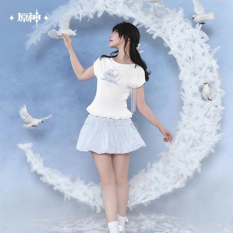  Áo thun tay ngắn chủ đề nhân vật Columbina - Genshin Impact 