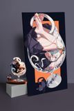  Wine Cat-Blue & Red - WeArtDoing Studio 