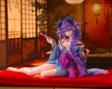  Purple Heart Kimono Ver. - Neptunia x SENRAN KAGURA: Ninja Wars - KADOKAWA 
