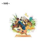  Standee và Huy hiệu nhân vật chủ dòng thời trang Teyvat - Genshin Impact 