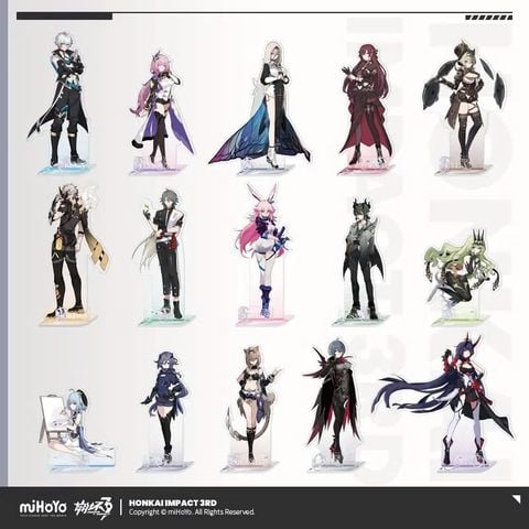  Standee acrylic chủ đề Elysian Realm - Honkai Impact 3 