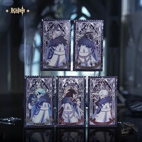  Bộ thẻ sưu tầm hiệu ứng ánh sáng chủ đề Quan Chấp Hành Fatui - Genshin Impact 