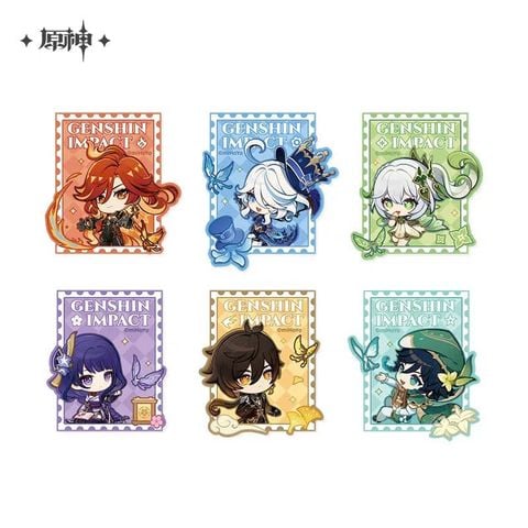  Túi đựng và Miếng dán thêu với Thẻ thành lý sự kiện Chuỗi Triển Lãm Teyvat - Genshin Impact 