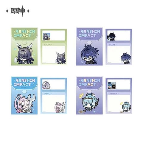  Sổ ghi chú Q loạt biểu cảm nhân vật vùng đất Nod Krai - Genshin Impact 