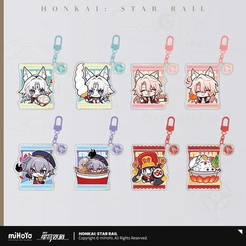  Móc khóa acrylic loạt biểu cảm - Delicious Enjoyment Series - Honkai Star Rail x KFC 