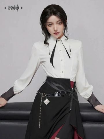  Áo sơ mi nữ chủ đề Arlecchino - Genshin Impact 