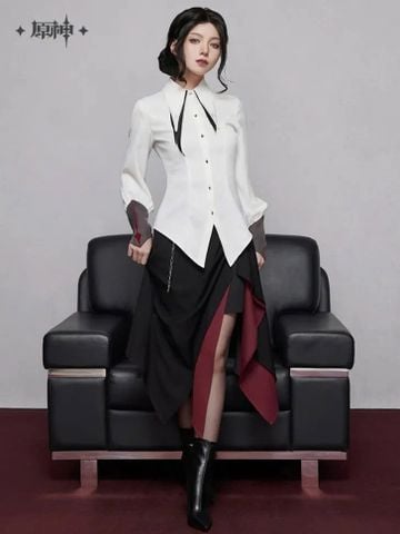  Áo sơ mi nữ chủ đề Arlecchino - Genshin Impact 