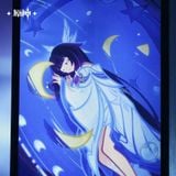  Tranh trang trí phát sáng Không Nguyệt Chúc Phúc - Genshin Impact 