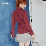  Áo sơ mi tay dài dây ruy băng chủ đề Tartaglia - Genshin Impact 