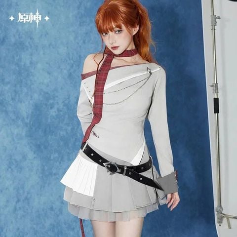  Áo len dệt kim tay dài lệch vai chủ đề Tartaglia - Genshin Impact 