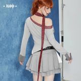  Áo len dệt kim tay dài lệch vai chủ đề Tartaglia - Genshin Impact 