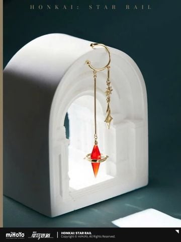  Khuyên tai kẹp chủ đề Anaxa - Honkai Star Rail 