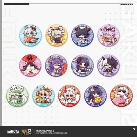  Huy hiệu PU Zodiac Harmony Series - Houkai Gakuen 2 - Gun Girl Z 