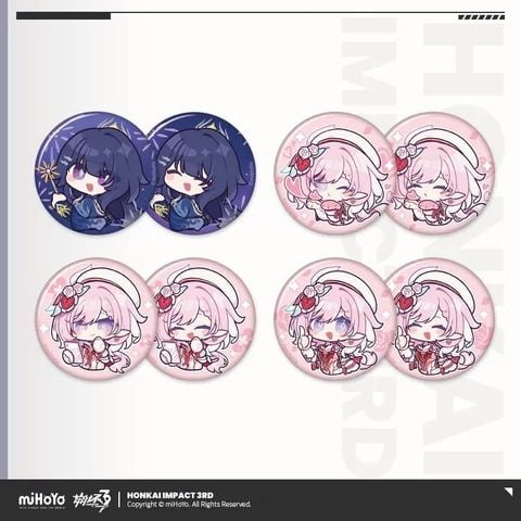  Huy hiệu Lenticular Honkai MEME - Honkai Impact 3 