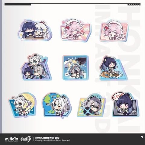  Huy hiệu acrylic Honkai MEME - Honkai Impact 3 