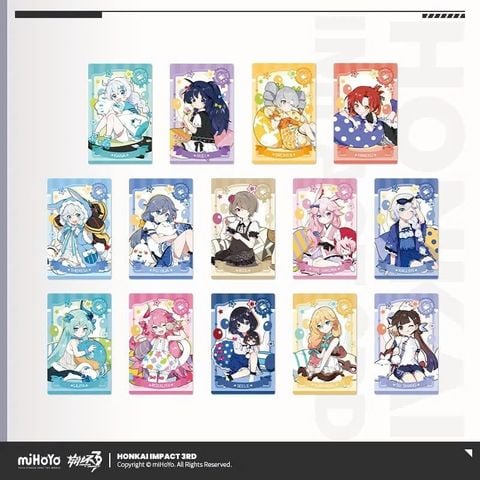  Thẻ sưu tầm hiệu ứng hologram - Mini Tea Party Series - Honkai Impact 3 