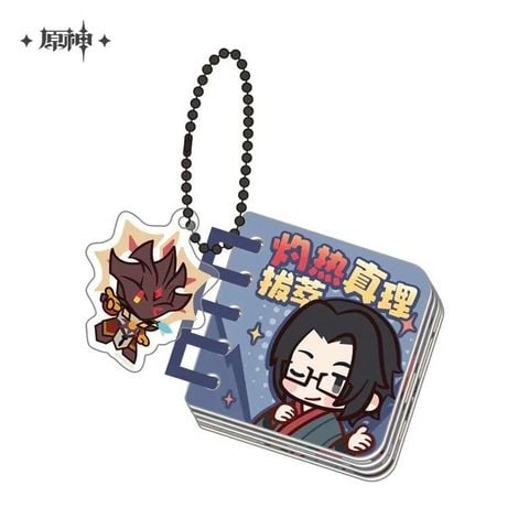  Móc khóa acrylic dạng album rời Sắc Hoa Rực Rỡ Trong Hành Trình Nắng Cháy - Genshin Impact 