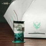  Hộp quà ly nước có nắp và ống hút chủ đề Alhaitham - Genshin Impact 