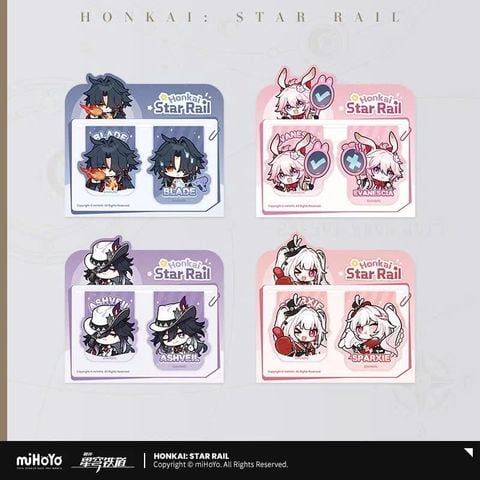  Bộ dấu trang từ tính chủ đề Phòng triển lãm Pom-Pom - Honkai Star Rail 