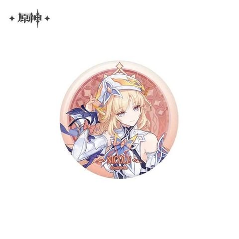  Standee và huy hiệu tròn nhân vật Nicole - Genshin Impact 