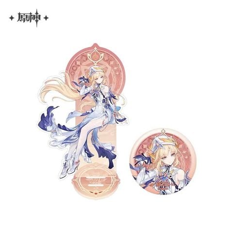  Standee và huy hiệu tròn nhân vật Nicole - Genshin Impact 