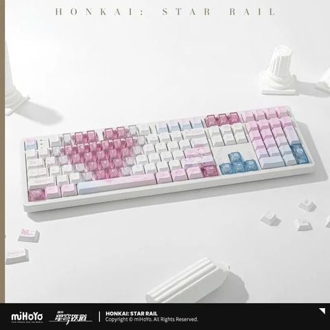  Bàn phím cơ LED RGB chủ đề Cyrene - Honkai Star Rail 