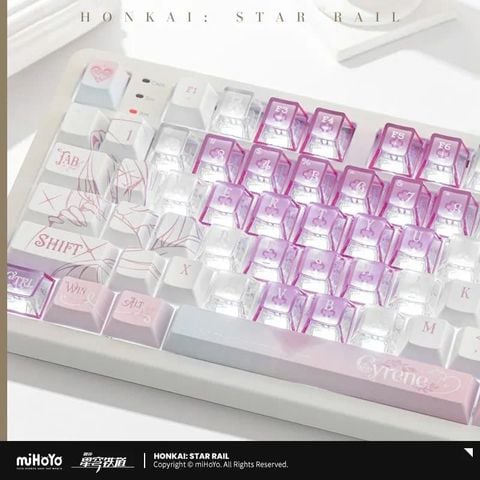  Bàn phím cơ LED RGB chủ đề Cyrene - Honkai Star Rail 