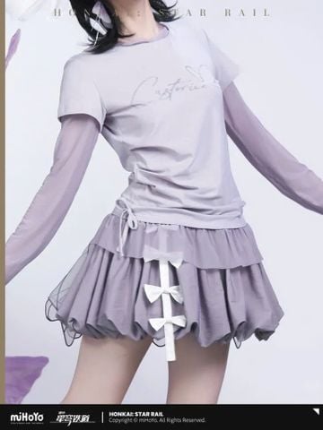  Chân váy ngắn tulip chủ đề Castorice - Honkai Star Rail 