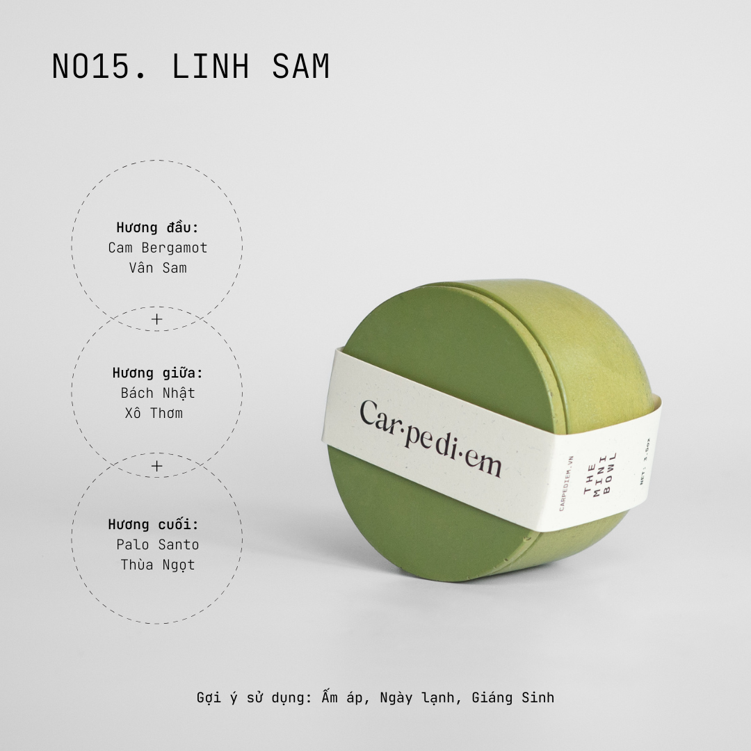  Nến Thơm Mini Bowl – Xanh lá 