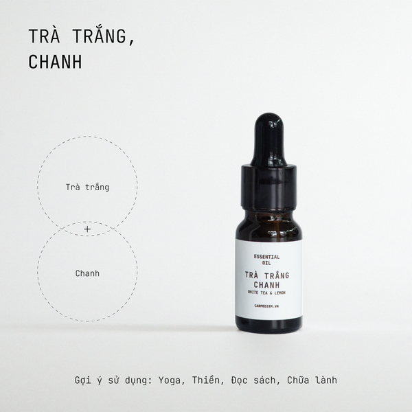  Tinh dầu nhỏ giọt Trà Trắng & Chanh 10ml 