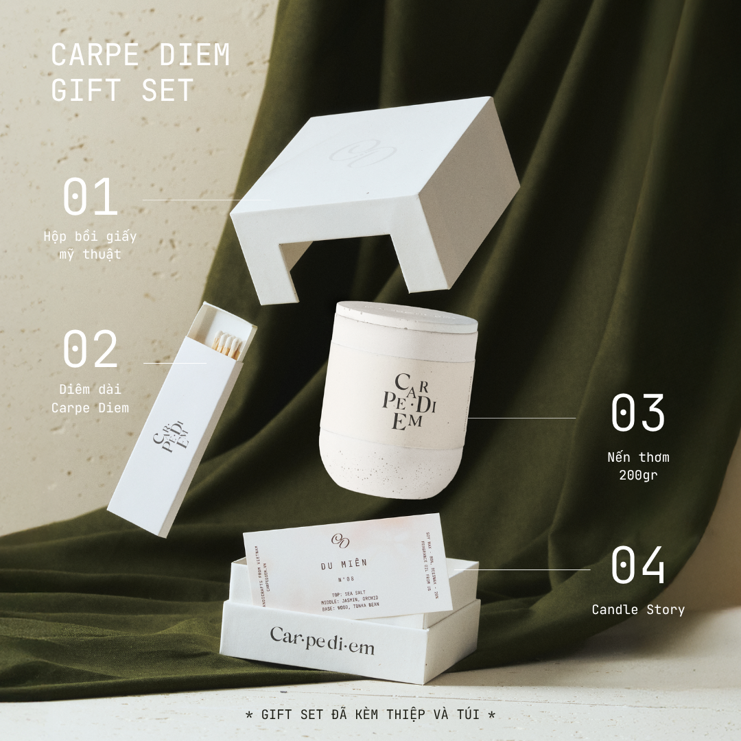  CARPE DIEM GIFT SET - Bộ quà tặng nến thơm cao cấp 