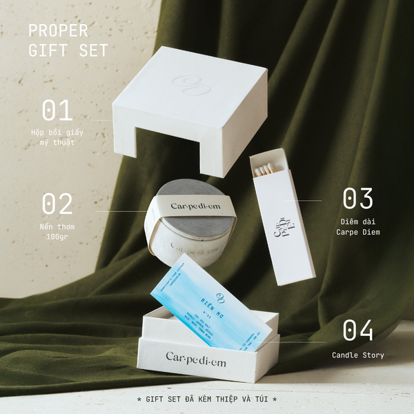  PROPER GIFT SET - Bộ quà tặng nến thơm Mini Bowl 