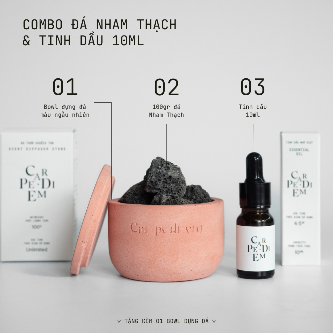  ĐÁ THƠM & TINH DẦU THƠM 10ml 