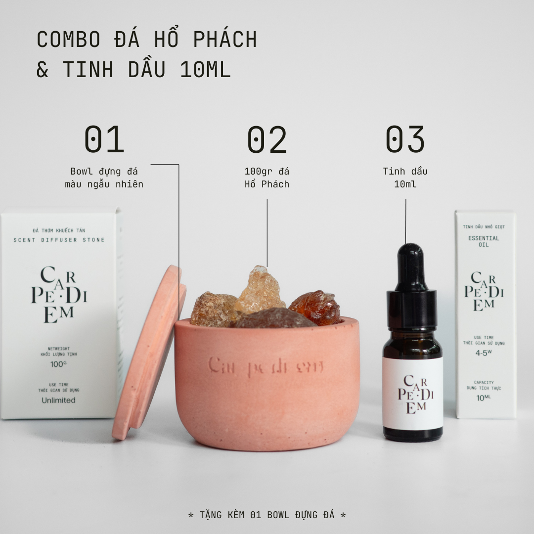  ĐÁ THƠM & TINH DẦU THƠM 10ml 