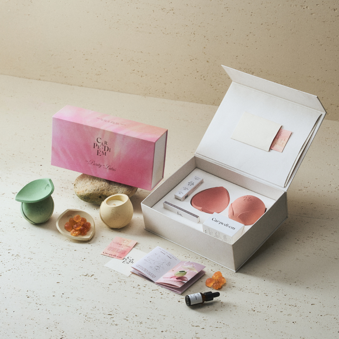  DIỆP LIÊN GIFT SET - Bộ quà tặng Nến & Đá thơm từ cảm hứng Hoa Sen 