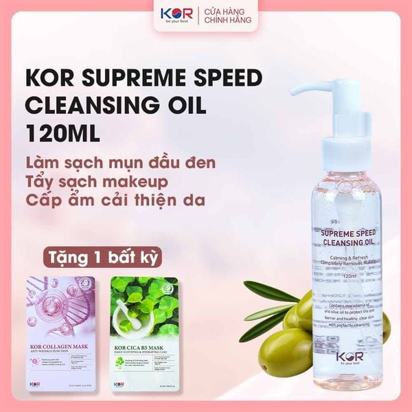  Dầu tẩy trang KOR Supreme Speed Cleansing Oil 120ml 