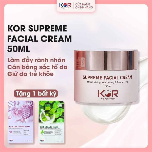  Kem dưỡng da, cấp ẩm, ngừa lão hóa KOR Supreme Facial 50ml 