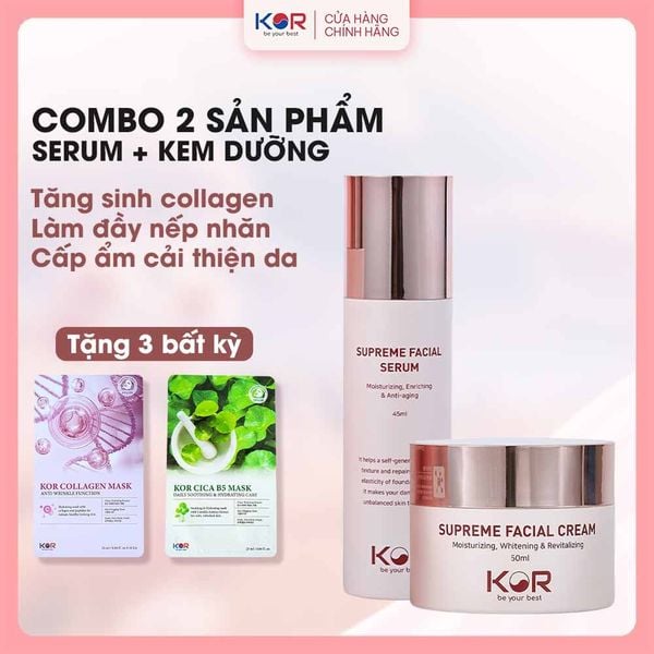  Bộ Đôi Tái Tạo & Làm Sáng Da ( Serum + Kem dưỡng ) 