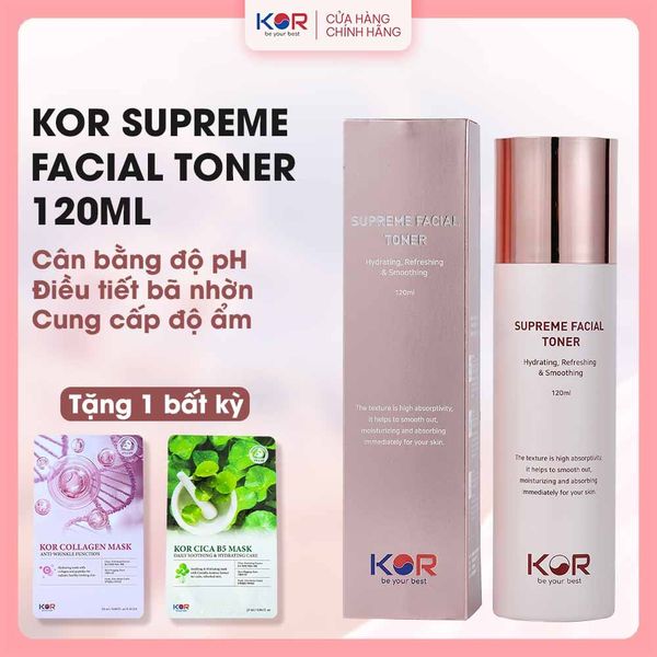  Toner cấp ẩm, dưỡng da KOR Supreme Facial 120ml 
