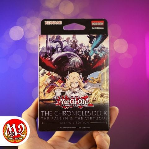 Hộp thẻ bài Yugioh THE CHRONICLES DECK: The Fallen & The Virtuous (All-Foil Edition) Structure Deck - CH01 Chính hãng Konami