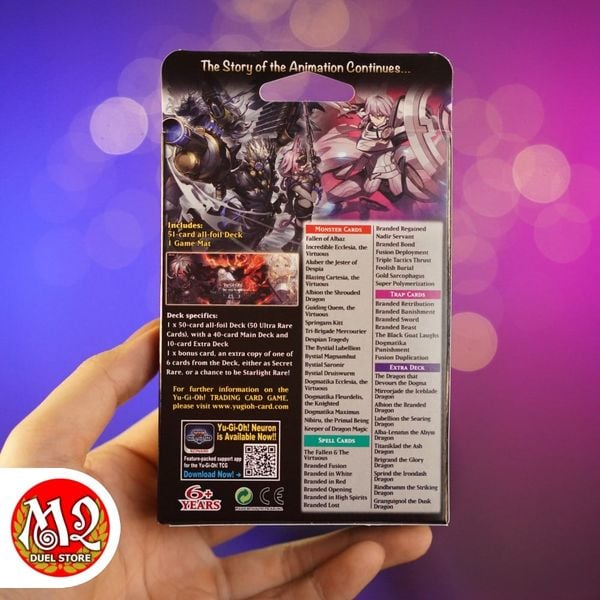 Hộp thẻ bài Yugioh THE CHRONICLES DECK: The Fallen & The Virtuous (All-Foil Edition) Structure Deck - CH01 Chính hãng Konami