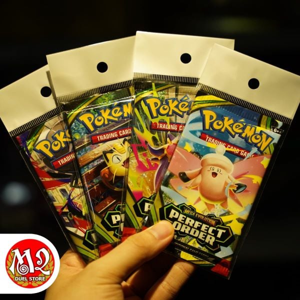 Gói thẻ bài Pokemon TCG Mega Evolution PERFECT ORDER Booster Pack - Chính hãng Nintendo