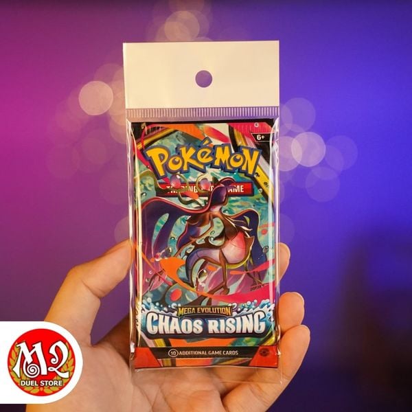 Gói thẻ bài Pokemon TCG Mega Evolution CHAOS RISING Booster Pack - ME04 Chính hãng Nintendo