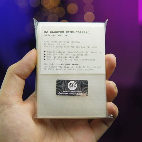 Bọc bài Small size / Yugioh Size M2 High Classic Sleeves - TRONG SUỐT - Chính hãng M2 DUEL Store