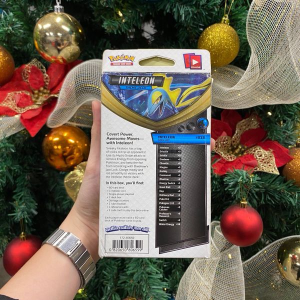 015 Hộp thẻ bài Pokemon Sword & Shield - INTELEON - Theme Deck - Bạc màu