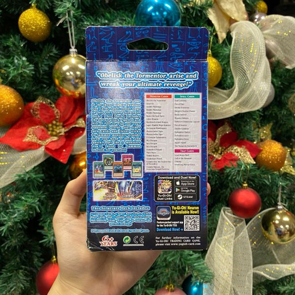012 Hộp thẻ bài Yugioh Egyptian God Deck: Obelisk the Tormentor Structure Deck - USA - Hộp móp